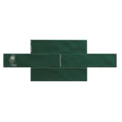 KARO METRO 7,5X30 BUMPY VERDE GLOSSY