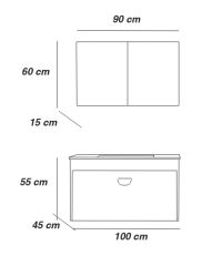 FYM STELL BANYO DOLAP TAKIMI 100 CM