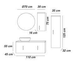 FYM INFINITY BANYO DOLAP TAKIMI 110 CM