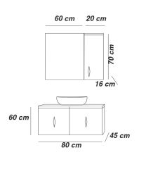 FYM INFINITY BANYO DOLAP TAKIMI 80 CM