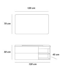 FYM GLORIA BANYO DOLAP TAKIMI 120 CM
