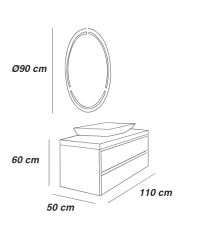 FYM ESSE BANYO DOLAP TAKIMI 110 CM