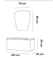 FYM LOFT BANYO DOLAP TAKIMI 100 CM