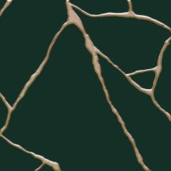 EGE SERAMİK 20X20 KINTSUGI YESIL GOLD MADALYON - 200X200KNT39MAD