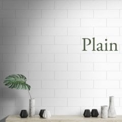 EGE SERAMİK 10X30 PLAIN PARLAK BEYAZ - 100X300BEY01