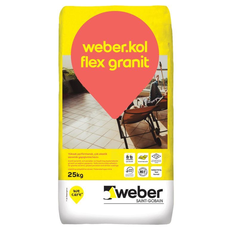 WEBER KOL FLEX GRANİT PREMİUM  BEYAZ YAPIŞTICI 25 KG