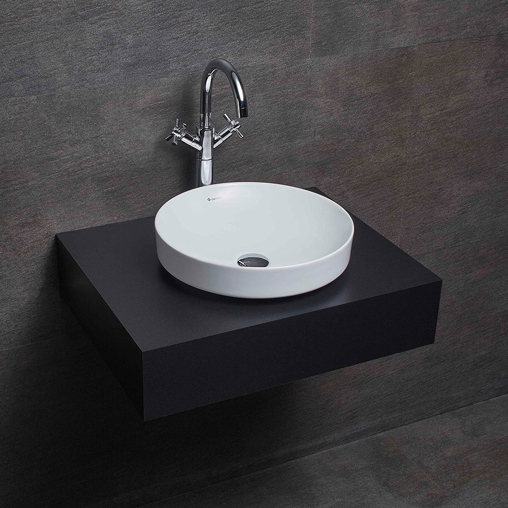 EGE VİTRİFİYE 86401 - Alvona 40 cm Bataya Deliksiz Lavabo