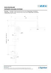 E.C.A MYRA TELESKOBİK KOLONLU DUŞ SİSTEMİ - 102158030