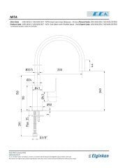 E.C.A NİTA ESNEK UÇLU EVİYE BATARYASI SİYAH KROM -102118109