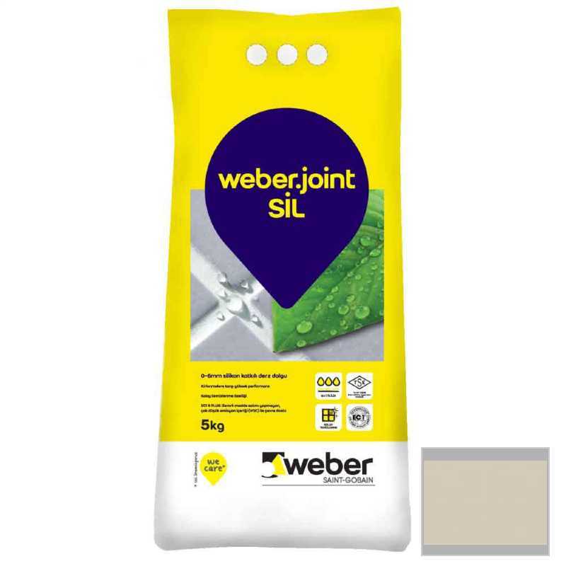 WEBER JOİNT .SİL KUM BEJ SLİKONLU DERZ DOLGU 5 KG