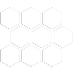 EGE SERAMİK 10X11,6 MACARON BEYAZ ALTIGEN FILELI - 100X116MCN01HEX