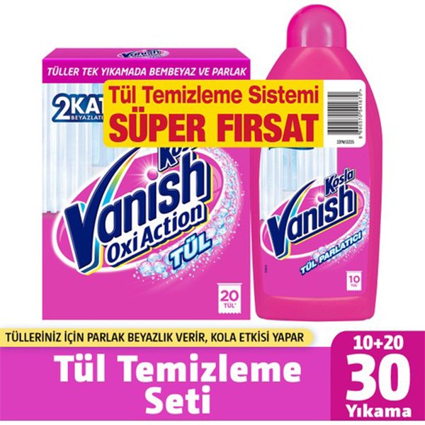 VANISH KOSLA OXI ACTION TUL+PARLATICI SUPER FIRSAT SET (450 g + 500 ml)