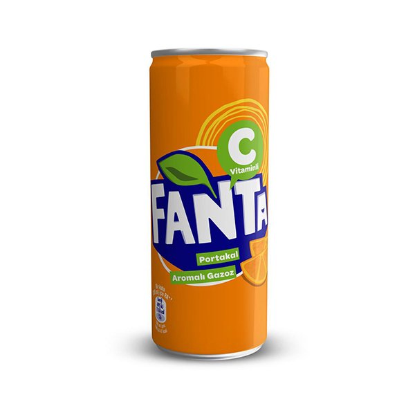 Fanta Portakal Aromalı 250 Ml Kutu