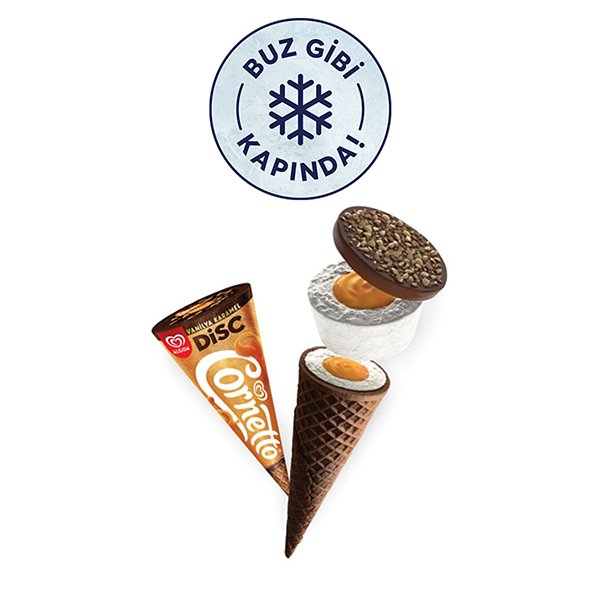 Cornetto Dısc 140 Ml Vanılya Karamel