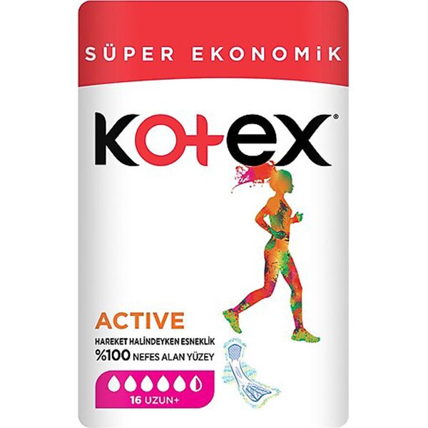 KOTEX ACTIVE 16 UZUN SUPER EKONOMIK