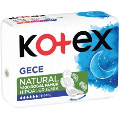 KOTEX NATURAL ULTRA SINGLE 6'LI GECE