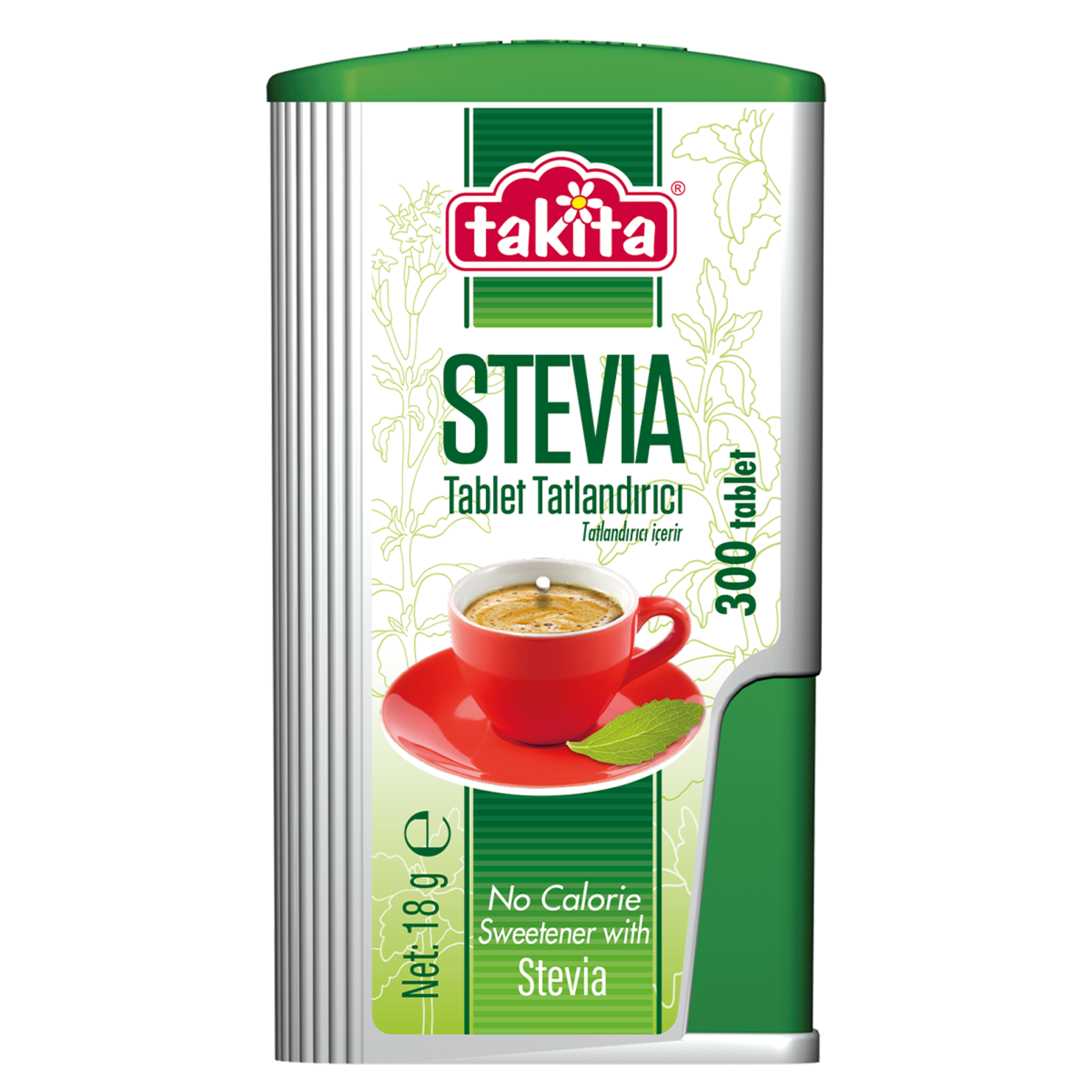 Takita Stevia Tatlandırıcı 300 Tablet 18 Gr