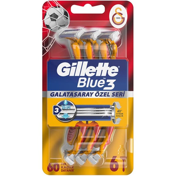 Gıllette Blue 3 6'lı Galatasaray Taraftar