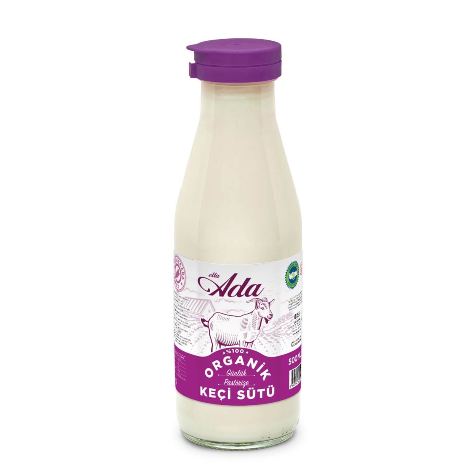 Elta Ada Organik Pastorize Keçi Sütü, 1000 ml