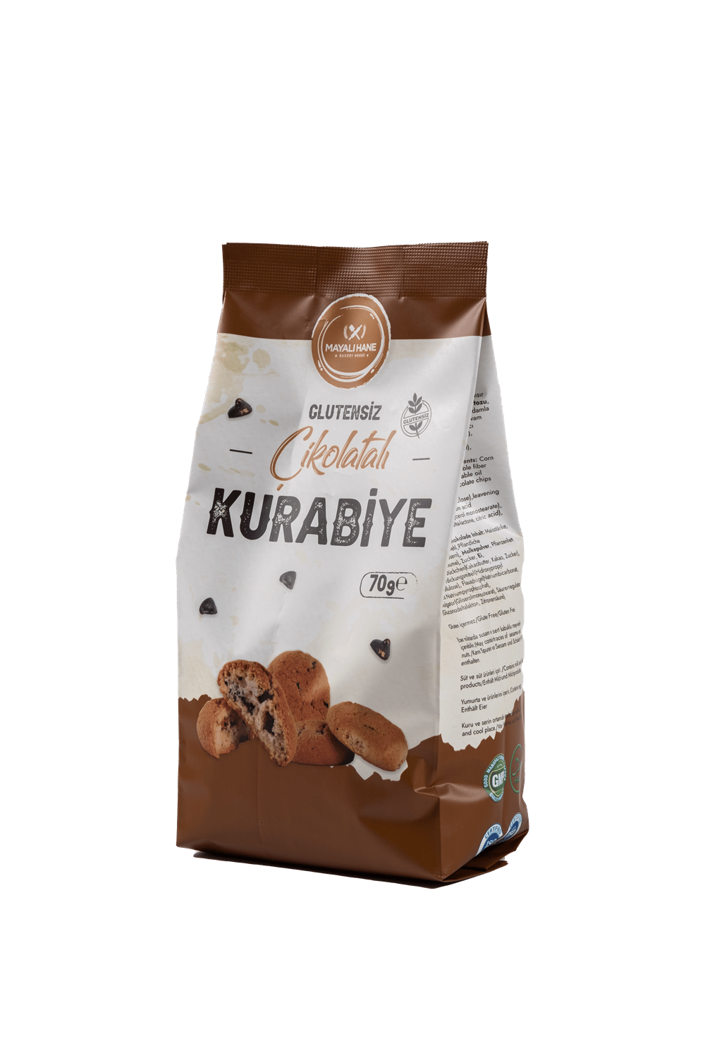 Mayalı Hane Glutensiz Çikolatalı Kurabıye 70 Gr