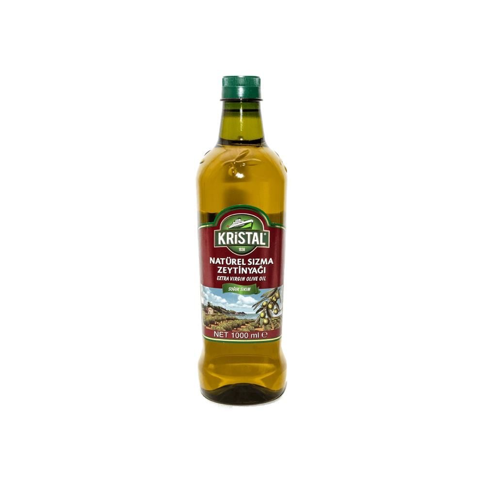 Kristal Naturel Sızma Yeşil Pet Zeytinyağı, 1000 Ml