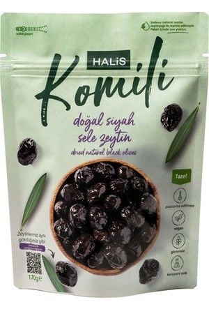 Komili Dogal Siyah Sele Zeytin 170 Gr.