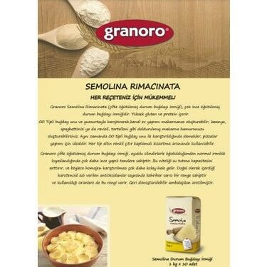 Granoro Semolina Durum Buğdayı İrmiği 1 Kg