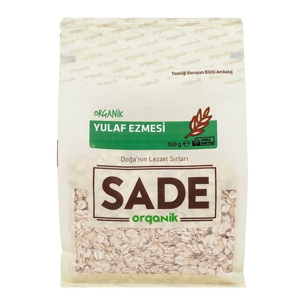 Sade 500 Gr Organık Yulaf Ezmesı