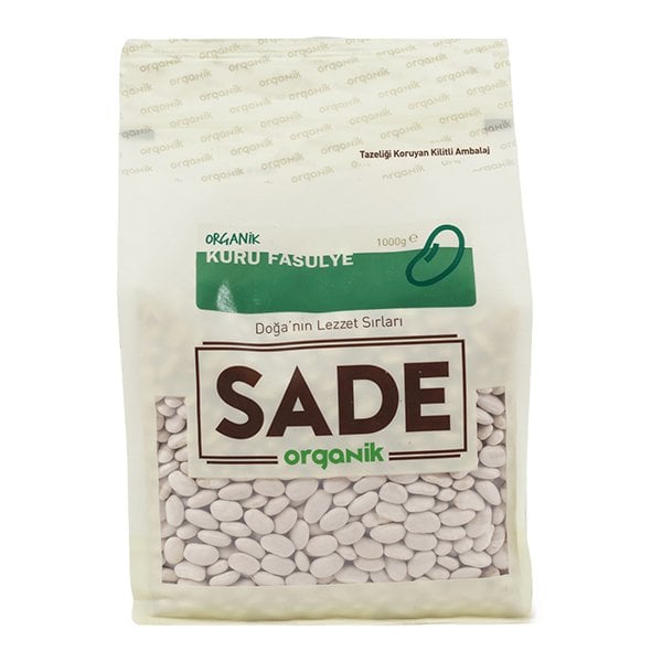 Sade 1000 Gr Organık Kuru Fasulye