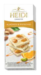 Almonds Pistachio White Chocolate, 100 gr