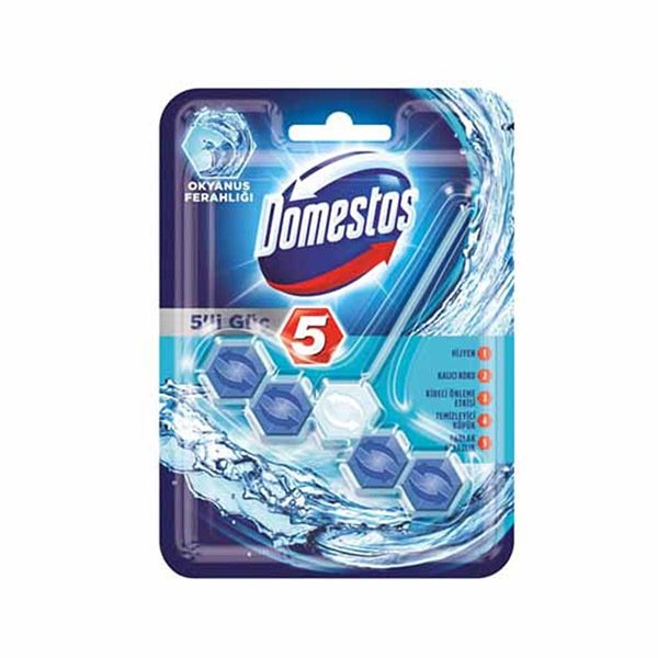 DOMESTOS WC BLOK 5'LI GUC OKYANUS FERAHLIGI