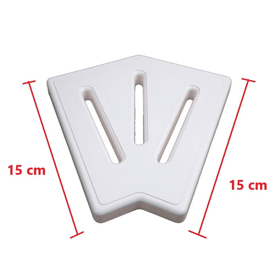 Taşma Izgarası Köşe Parçası 45° Plastik 15 CM
