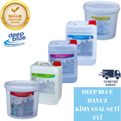 Deep Blue Havuz Kimyasal Seti 5'li %56'lık Toz Klor ile