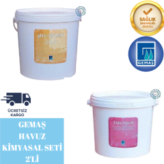 Gemaş Tablet Havuz Kimyasal Seti 2'li %90 Tablet Klor ile