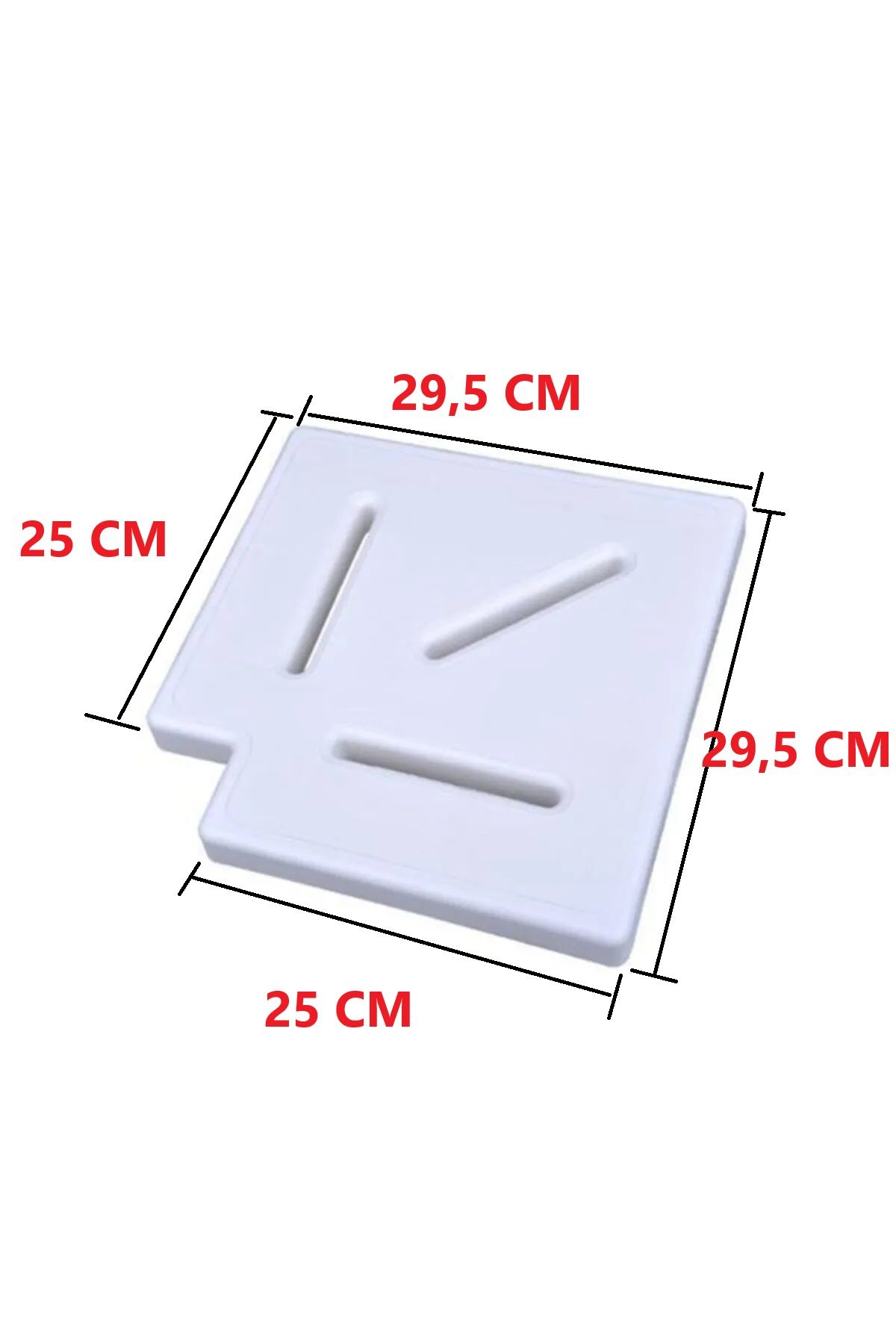 Taşma Izgarası Köşe Parçası 90° Plastik 25 Cm