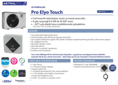Astralpool Proelyo Touch Havuz Isı Pompası 35 kW PET-35T Trifaze