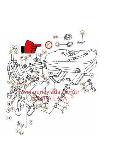 BENZİN DEPOSU   [Skoda Felicia, Pickup AEF, 1.9Dizel]   12p