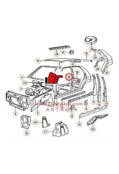 BAGAJ TABAN SACI [Skoda Favorit]    11