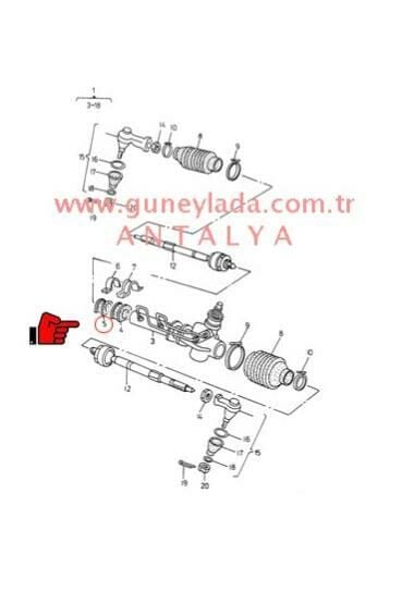 DİREKSİYON BAĞLANTI LASTİĞİ Hidrolik Direksiyon R-Sağ [Skoda Felicia 1.3Mpi,1.6,1.9Dizel]