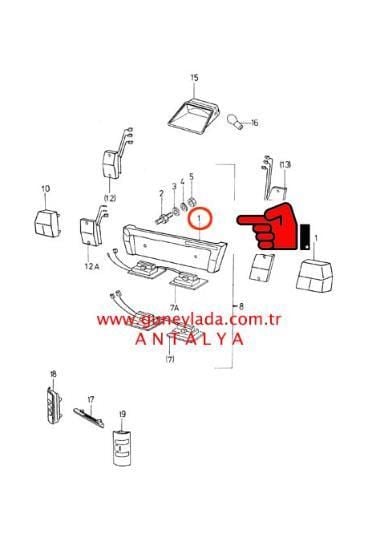 PLAKA PANELİ ARKA [Skoda Favorit,Forman] 1