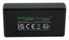 Patona 161942 Premium DMW-BLF19 Panasonic İkili USB-C Şarj Cihazı + PD20W Adaptör