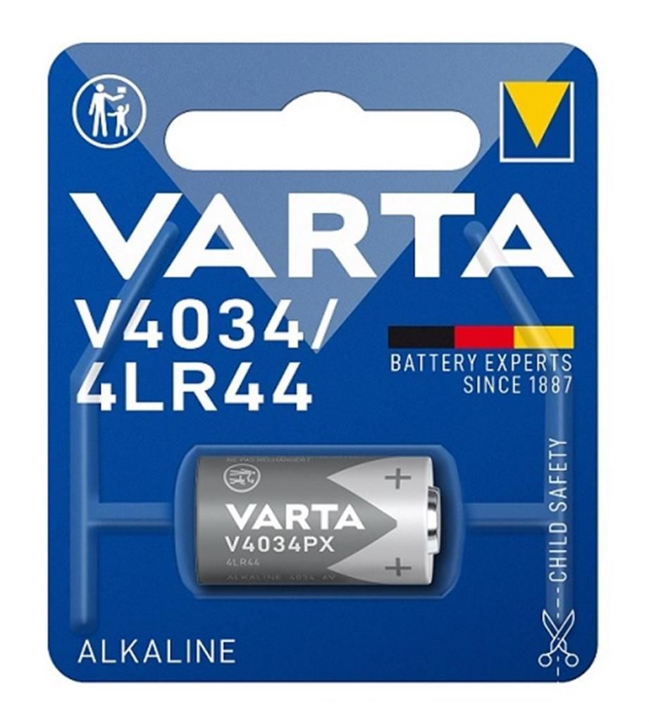 Varta V4034PX 4LR44 6V Alkalin Pil (SKT: 01-2025)