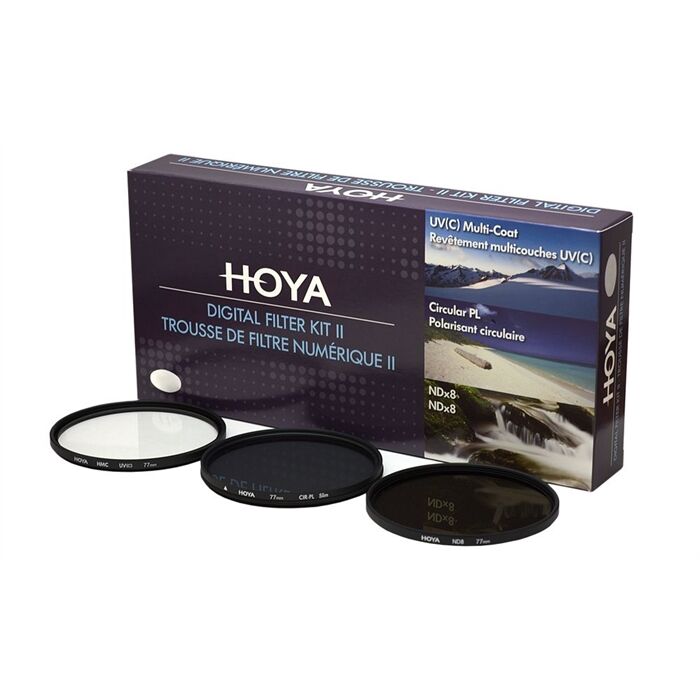 Hoya 62mm Digital Filter Kit II UV CPL ND Filtre Seti