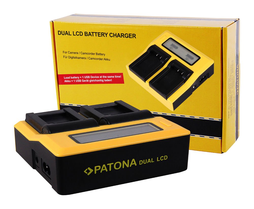Patona 7645 NP-W126 Fujifilm Dual LCD USB Şarj Cihazı