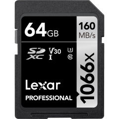 Lexar 64GB SDXC 1066x 160MB/s Hafıza Kartı