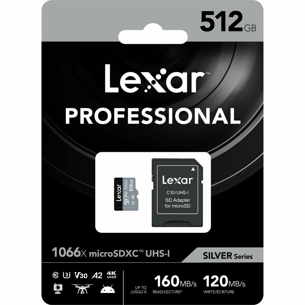 Lexar 512GB MicroSDXC 1066x 160MB/s Hafıza Kartı