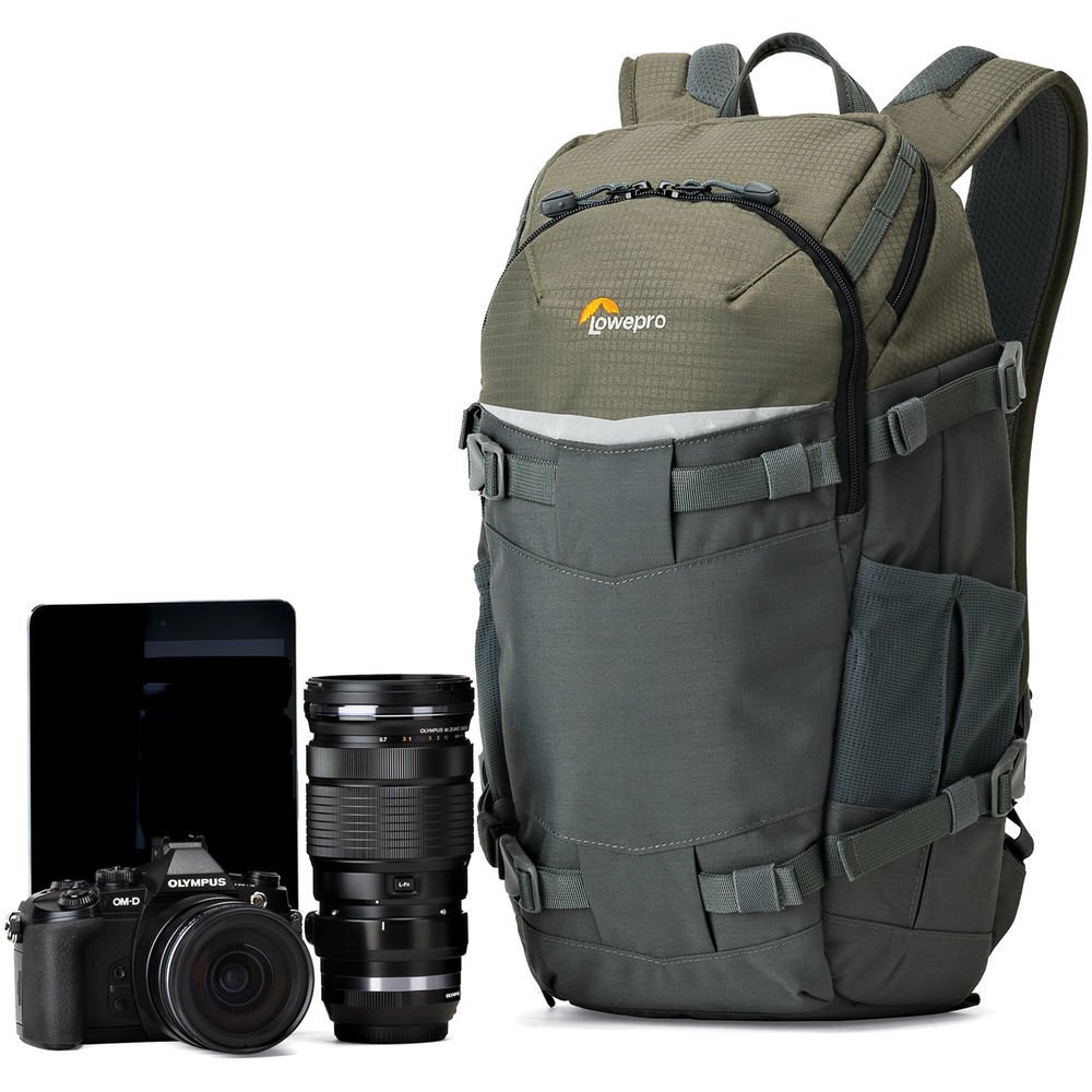 Lowepro Flipside Trek BP 250 AW Sırt Çantası (Grey/Dark Green)