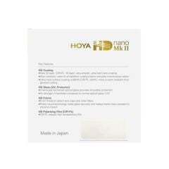 Hoya 55mm HD Nano Mk II CPL Filtre