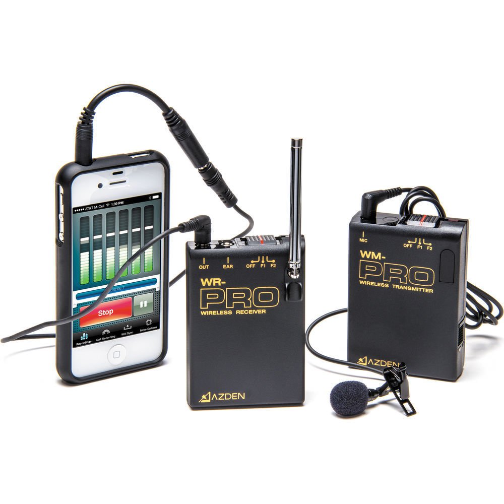 Azden WLX-PRO+i VHF Wireless Microphone System (Smartphone & Tablet Uyumlu)