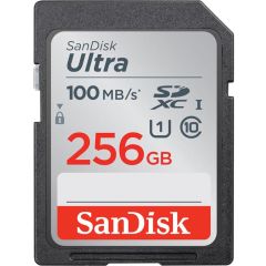 Sandisk 256GB SDXC Ultra 100MB/s UHS-I Hafıza Kartı